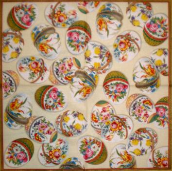 059 Eggs,  Easter Eggs - 3-ply (cream) - Ihr